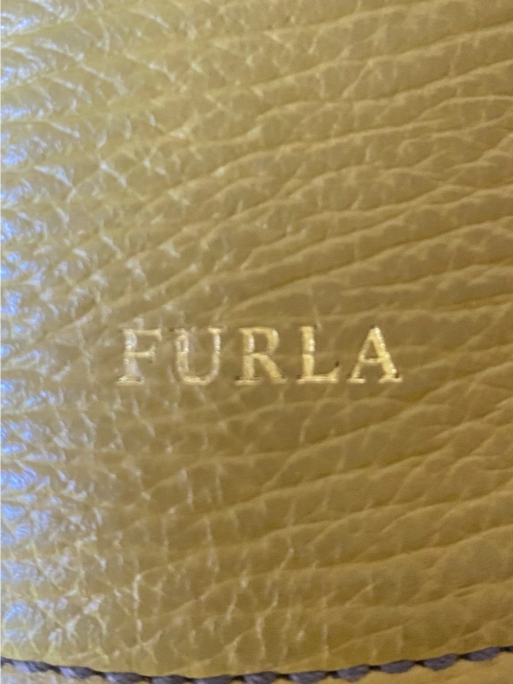 Furla Mustard Yellow Leather Hobo Shoulder Bag - Picture 4 of 13